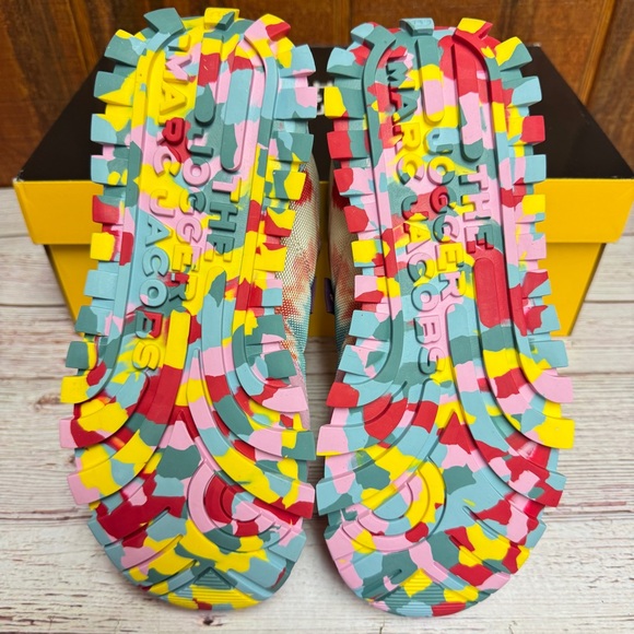 Marc Jacobs Women’s The Jogger Tie Dye Multicolor Sneakers - Size 7 - Picture 6 of 9